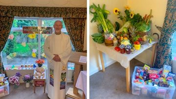 Harvest festival celebrations at Penrith care home